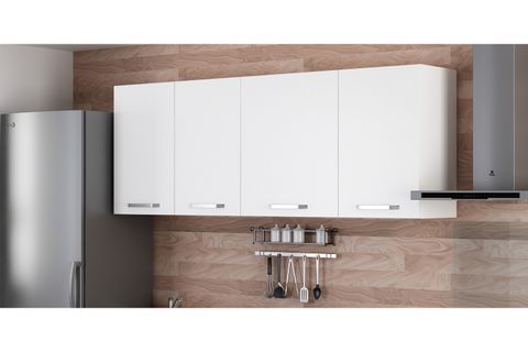 MİNAR 195 CM MUTFAK DOLABI BEYAZ 195-B1-ÜST MODÜL