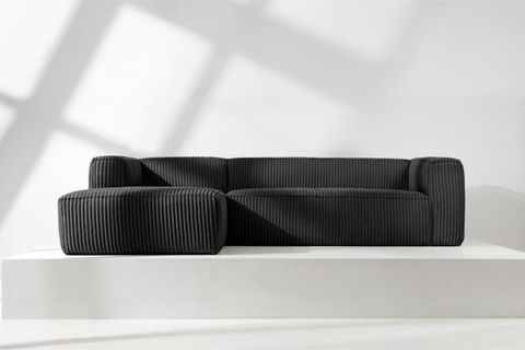 MELODİ SOL KÖŞE KOLTUK, SİYAH