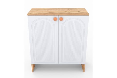 BOHA BOHEM MDF MEMBRAN KAPAKLI ÇOK AMAÇLI DOLAP, BEYAZ ÇAM