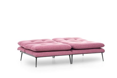 FUTON MARTİN ÜÇLÜ KANEPE, PEMBE