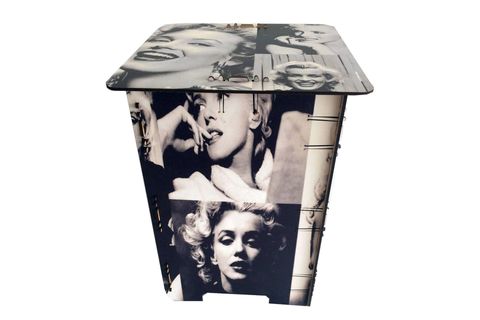 DEKORATİF PUFLU TABURE, MARİLYN