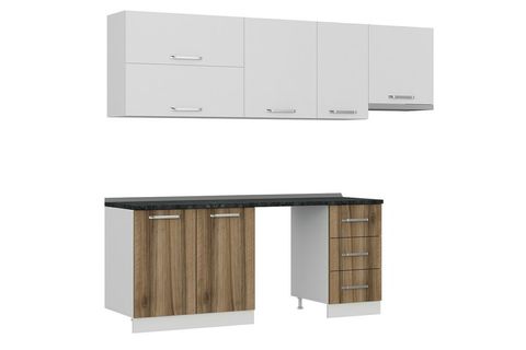 MİNAR 255 CM MUTFAK DOLABI BEYAZ DORE 255 D15