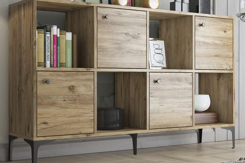 SATÜRN ÇOK AMAÇLI DOLAP KONSOL, 120 CM, ATLANTİK ÇAM SİYAH