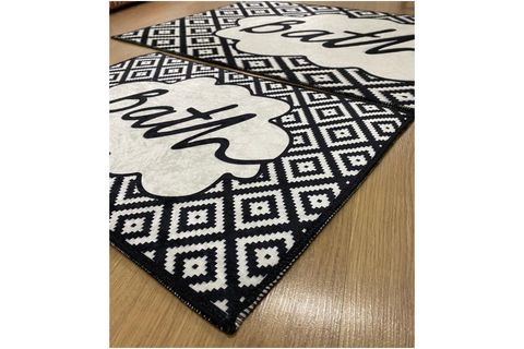 ECO CONCEPT BANYO PASPAS TAKIMI, KAYMAZ TABAN, YIKANABİLİR, PASPAS KLOZET TAKIMI, BATH, KLOZET TAKIMI, BATH, 40X60 60X100