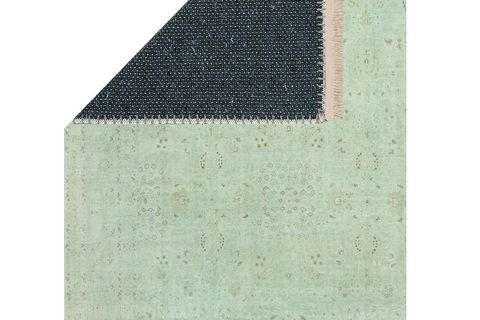 YEŞİL VİNTAGE KİLİM DOKUMA TABAN HALI, 316 YNG, 60X120 CM