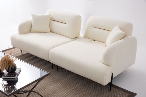 ELLAS ÜÇLÜ KANEPE, KREM