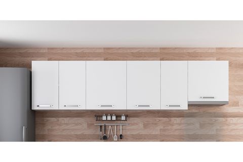 MİNAR 290 CM MUTFAK DOLABI BEYAZ 290-B4-ÜST MODÜL