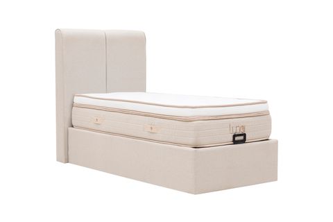 LUNA TOTE BAZA BAŞLIK YATAK SETİ, KREM, 100X200