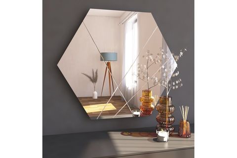 MONE REAL DEKORATİF MODERN DESEN AYNA, 70X60, MG88