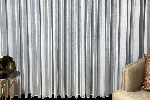 PER LA CASA KARE SİMLİ DÜZ  TÜL PERDE 1/3 SIK PİLE 440X250