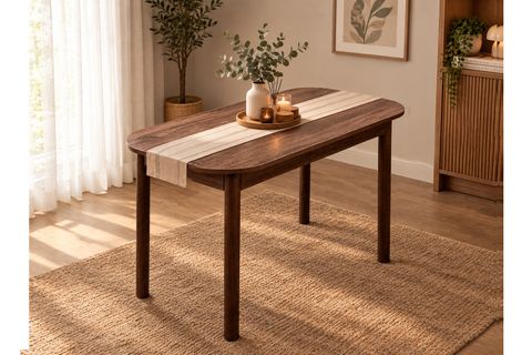 VİNA LUXE AÇILIR DİKDÖRTGEN MUTFAK MASASI, MDF CEVİZ
