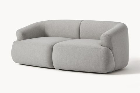 MİLA KETEN İKİLİ KANEPE, GRİ