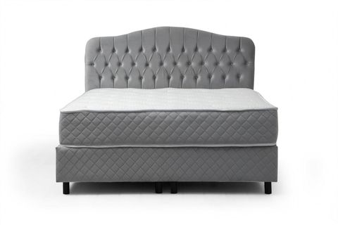 VASSİ SONATA ÇİFT KİŞİLİK BAZA+BAŞLIK+YATAK, GRİ, 160X200