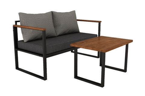 WOODESK NATURE İKİLİ BAHÇE TAKIMI, GRİ, CPT5506-130