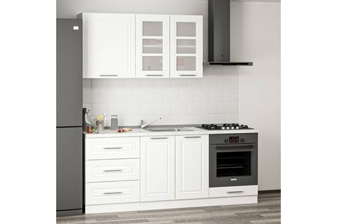 MİNAR 200 CM MEBRAN C MUTFAK DOLABI BEYAZ 200-MCB3