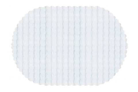 DARCİO BUBBLE YUMUŞAK DOKULU POST HALI, OVAL, BEYAZ, 50X80