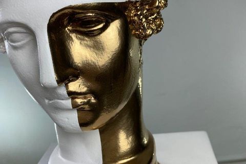 HERMES GOLD MAIL POP ART DEKORATİF ROMA YUNAN HEYKELLERİ