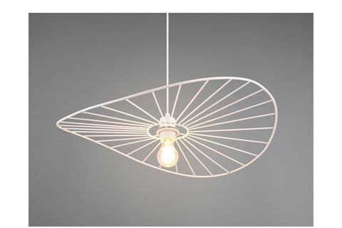 ZEYNEP ENDÜSTRİYEL BEYAZ SARKIT KAFES AVİZE, 50 CM ÇAP