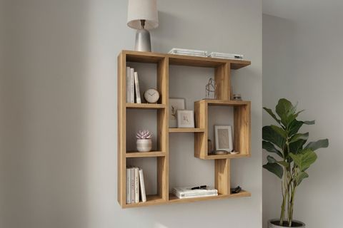 ENDA HOME YEGANE ÇİFT KULLANIMLI DUVAR RAFI ÇAM