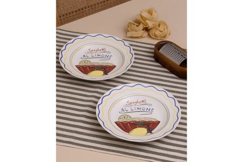 THE MİA ITALİAN SUMMER YEMEK TABAĞI 2Lİ SET 22 CM