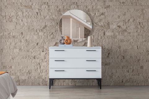 LİFE YATAK ODASI TAKIMI, 4 KAPAKLI, AHŞAP BAŞLIKLI