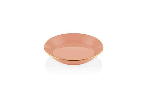 THE MİA BASİC YEMEK TABAĞI 6 LI SET SOMON PEMBE - 20CM
