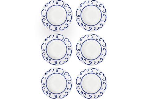 THE MİA PALMA YEMEK TABAĞI 6LI SET 20 CM