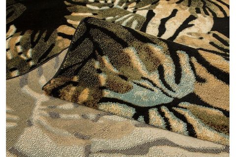 PAYİDAR HALI LORAV HE21NM  AMAZON DESEN SİYAH  YEŞİL 80X150