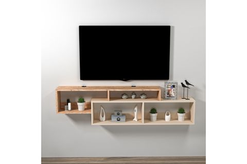 ARNETTİ ATLANTİS RAFLI TV SEHPASI ATLANTİK ÇAM BEJ