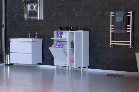 YENİCE BANYO DOLABI, 1 SEPETLİ, 100 CM