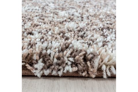 SHAGGY HALI, TÜYLÜ, BEJ GRİ, 80X250