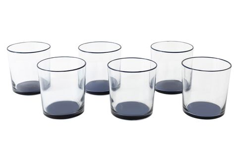 COLORATO LACİVERT ALTILI SU BARDAĞI SETİ 380 CC