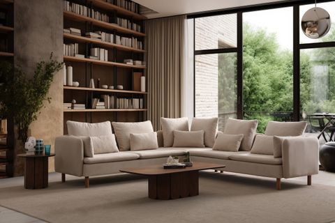 LUMA KÖŞE KOLTUK TAKIMI, KIRIK BEYAZ