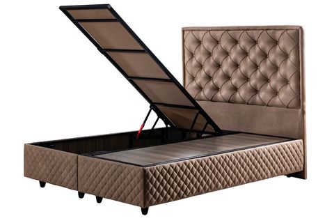 ALİZE BAZA BAŞLIK VE DIAMOND YATAK, BEJ, 90X190