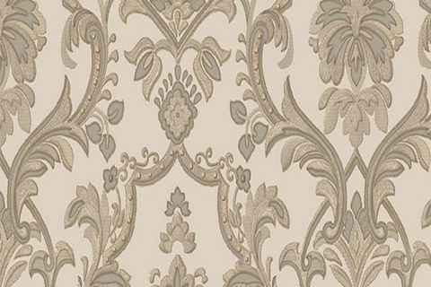 ADAWALL DANTE 1407-4 KREM, BAKIR KLASİK DAMASK DESEN DUVAR KAĞIDI 10,60M²