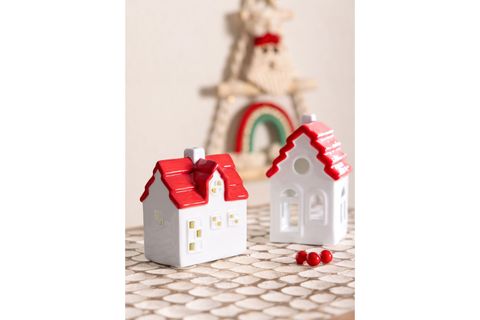 THE MİA DEKORATİF LED IŞIKLI EV BİBLO, 10X7X12 CM