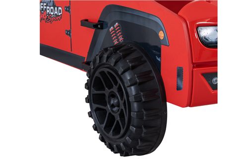 JEEP ARABALI YATAK, KIRMIZI, 90X190
