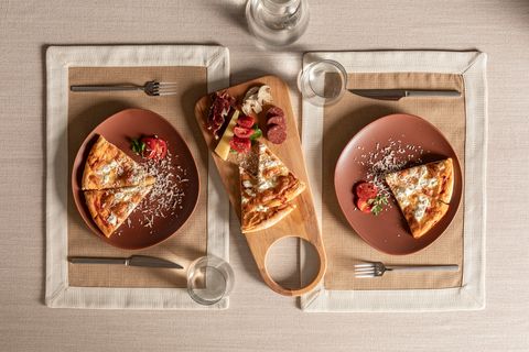 KİTCHEN ESSENTİALS STONEWARE MAT SERVİS TABAĞI 28 CM, KİREMİT, ALTILI SET