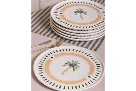THE MİA ITALİAN SUMMER PASTA TABAĞI 6LI SET 19 CM