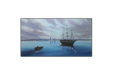 YELKENLİ VE SANDAL ORİJİNAL YAĞLI BOYA TABLO