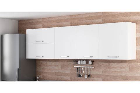 MİNAR 270 CM MUTFAK DOLABI BEYAZ 270-B1-ÜST MODÜL