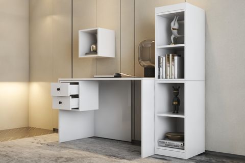 MİNİMALİST ÇALIŞMA MASASI, 2 ÇEKMECELİ