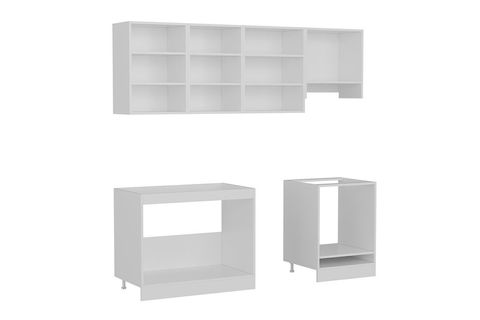 MİNAR 220 CM MUTFAK DOLABI BEYAZ DORE 220 D14