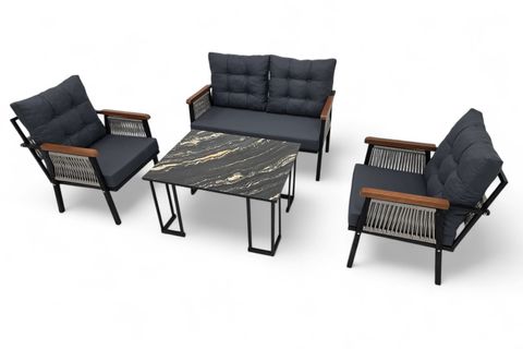 MESA İKİLİ METAL BAHÇE OTURMA TAKIMI