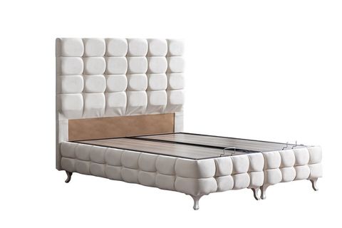 DUKE LUX BAZA BAŞLIK VE YATAK SETİ, KREM, 120X200