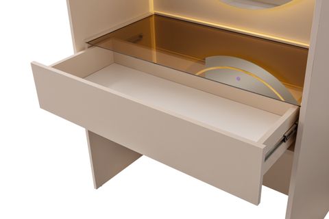 VİTA CAM MDF GARDIROP, MAKYAJ ÜNITELI PUFLU, 6 KAPAKLI
