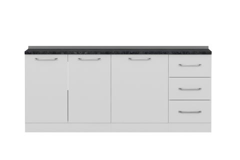 MİNAR 195 CM MUTFAK DOLABI BEYAZ 195-B1 -ALT MODÜL