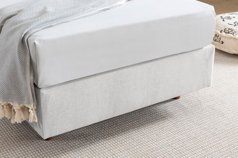 LUNA MILKY SABİT BAZA VE BAŞLIK, AÇIK GRİ, 100X200