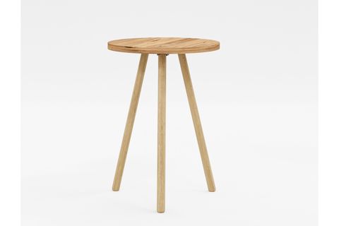 YURİ YUVARLAK YAN SEHPA, ÇAM