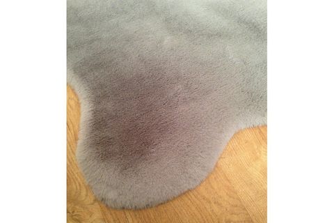 TAPPETO REX TAVŞANI POSTU, GRİ, 75X100